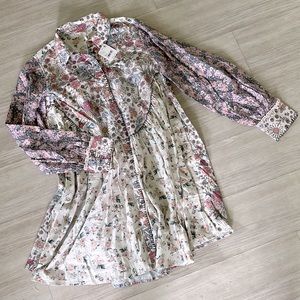 Free People Long sleeve floral dress, xs